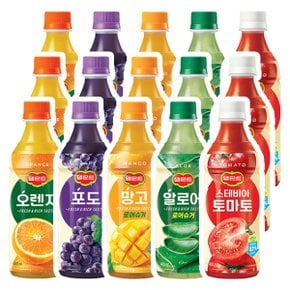 델몬트 오렌지, 포도, 망고, 알로에, 토마토 5가지맛 400ml x 15개