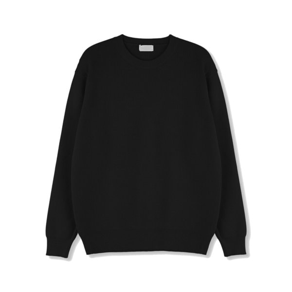 남자 메리노 울 워셔블 라운드 니트티 SG-KN-Q028-그린