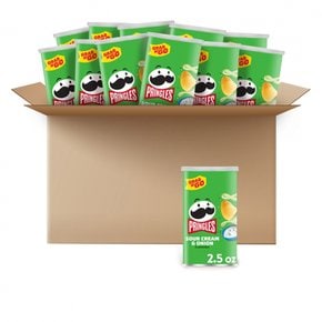 Pringles프링글스  사워  크림과  양파  감자  크리스프  칩,  30온스,  12개