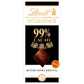 Lindt 린트 엑설런스 다크 초콜릿 99% 엑스트라 스트롱 50g