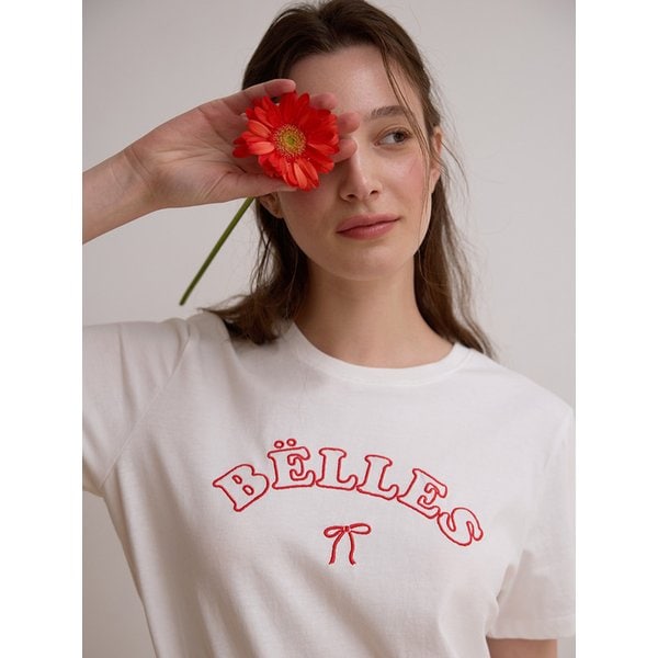 Graphic round t shirt - White