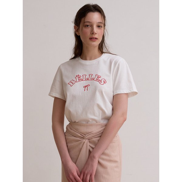 Graphic round t shirt - White