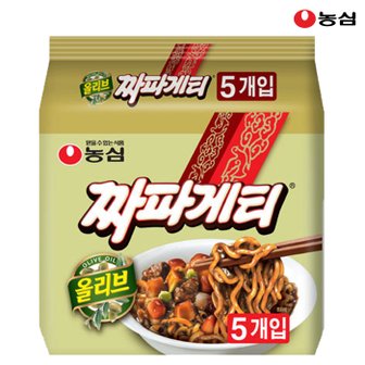 농심 올리브 짜파게티 140g x 5봉