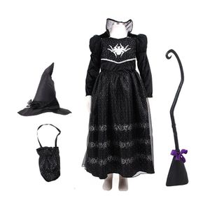 디작소 할로윈 블랙 마녀 코스튬 (선택) 드레스 여아동 의상