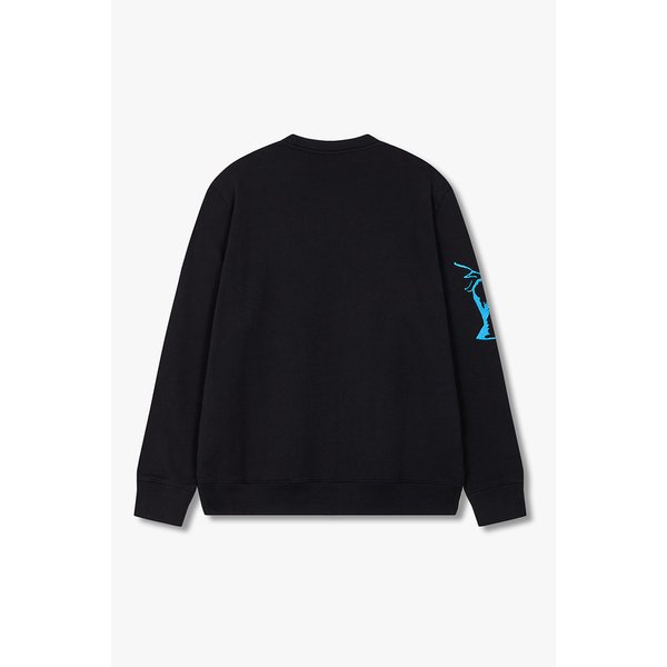 [PS PAUL SMITH] 배색 플로럴 자수 맨투맨 5735327012000