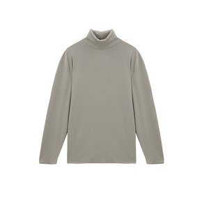 Turtleneck long sleeve t-shirt (beige)