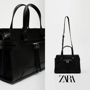 ZARA 자라 블랙 시티 토트 숄더 백