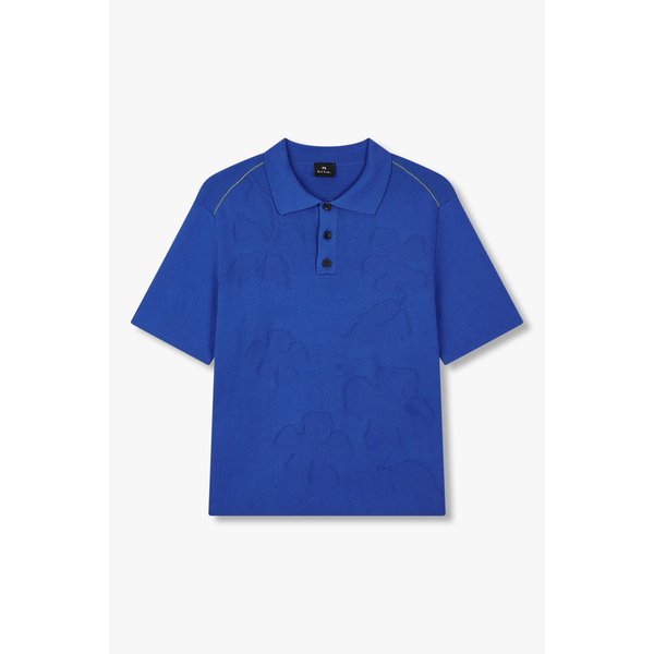 [PS PAUL SMITH] 플라워 자카드 폴로 니트 5735128104000