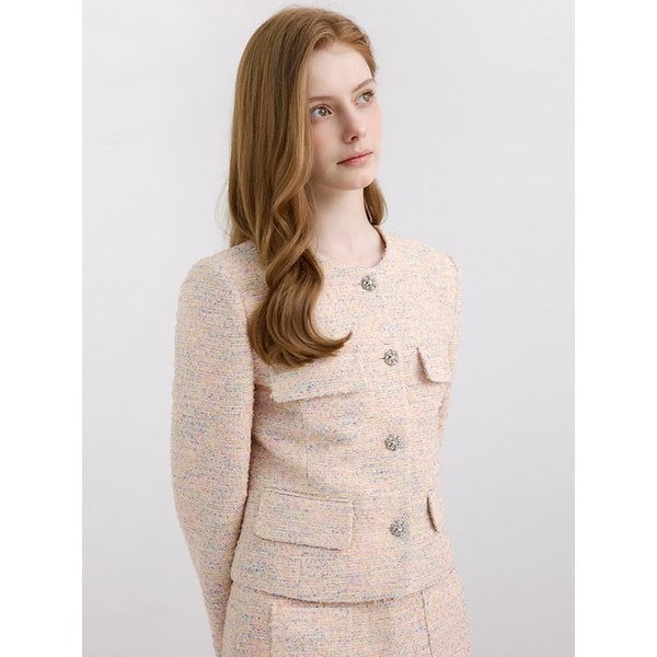 소프트 트위드 자켓 (2color)