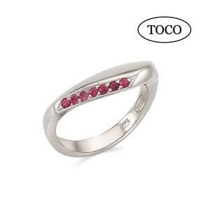 토코(TOCO) 925 Silver Ruby Ring