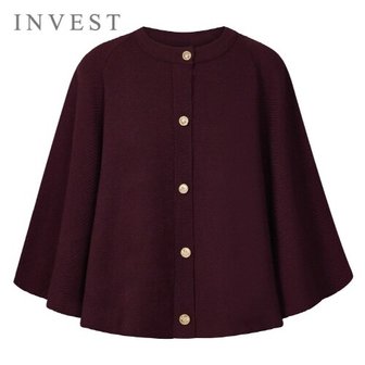  [인베스트] 골드 버튼 케이프 가디건_IN5F1KC4501