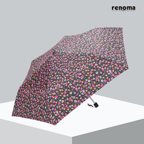 UV 자외선 차단 90%  핑크 잔꽃 슬림 양산 꽃무늬 3단 우양산 RSL-214 (우산 겸용)