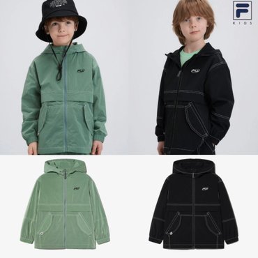휠라키즈 [20%할인]●25 휠라키즈 스티치 매쉬 안감 바람막이 2컬러 (FK2JKH2201X)