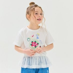 레이스드랍티셔츠(아이보리)