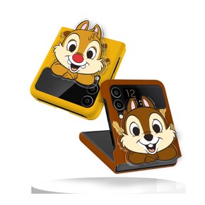 갤럭시 Z플립5 Z플립 3 4 휴대폰 케이스 디즈니 칩앤데일 스마트톡 + 3D하드케이스 세트상품