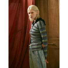 Women Stripe Cardigan  Light Green (MS535AW36L)