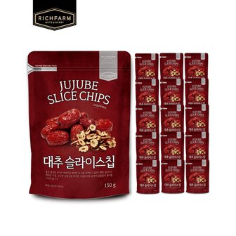 리치팜너트 국산대추슬라이스칩 130g 16팩