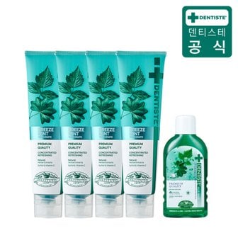 덴티스테 [최신상] 덴티스테 뉴브리즈민트 5종[180g×4개+오랄린스 100ml+1개]