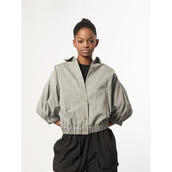 애스플래폼 AW61JO08_볼륨슬리브 밴딩 점퍼_베이지