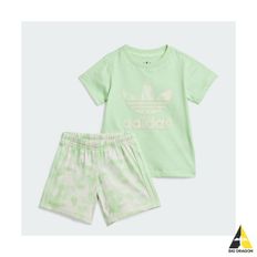 adidas 아디다스 KIDS 서머 올오버 프린트 쇼츠  티 셔츠 IT7302