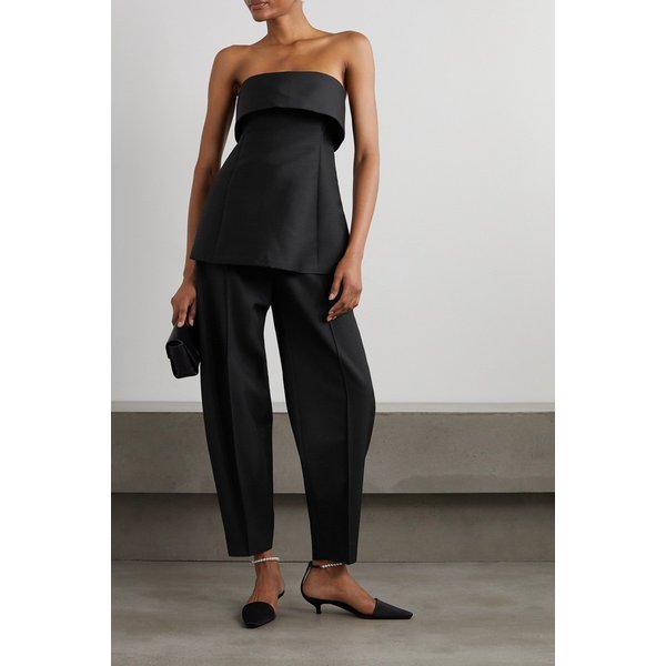 Strapless Sateen Top 블랙 1647597288144247