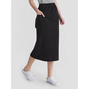 CARGO SWEAT SKIRT(BLACK)