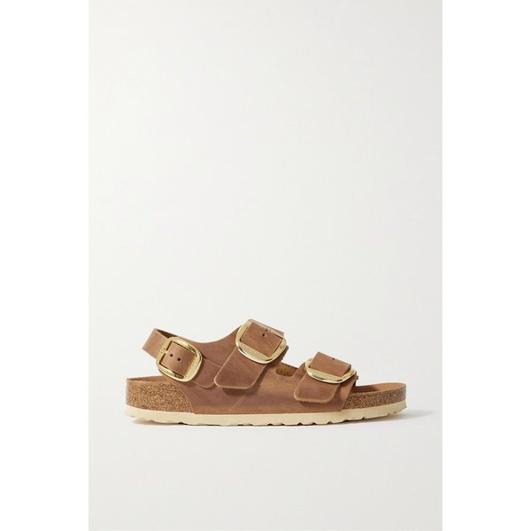 밀라노 가죽 샌들 브라운 1647597296270917