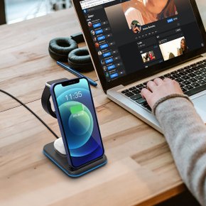 3IN1 고속 무선충전기 15W 접이식 거치대 NZ8A