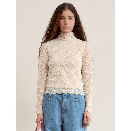 시엔느 Bon French Lace Top (Cream)
