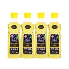 오뚜기 프레스코 포도씨유 900ml 4개