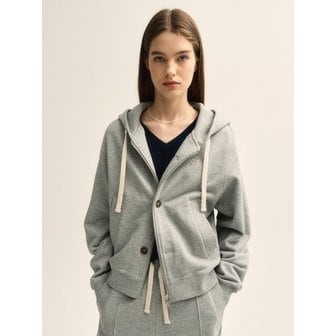 세터 테오 코튼 올 데이 후드 집업_멜란지 그레이