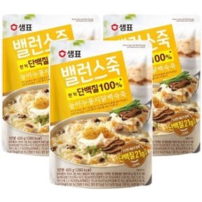 샘표 밸런스죽 능이 누룽지 닭백숙죽 420g x 3개입 (WD89C29)