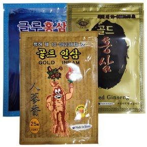 특허제품 골드 홍삼 인삼 패드 20매/25매 탑 동전패치 붙이는 한방 건강 파스 패치