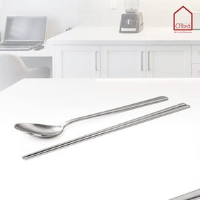 국산 스텐304 민자 수저 세트 업소 식당 숟가락 젓가락