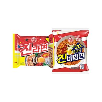 오뚜기 진라면 10입 + 진비빔면 8입/매운맛/순한맛