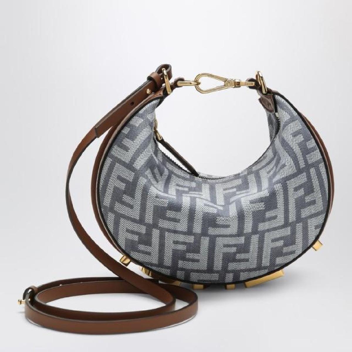 FENDI｜ (FF jacquard denim-effect Fendigraphy Mini (8BS0 FENDI - Fendigraphy Mini Denim-Effect Ff Jacquard – The Sale