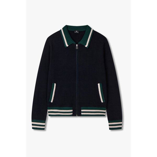 [PS PAUL SMITH] 여성 울 블렌드 집업 가디건 5745317003000