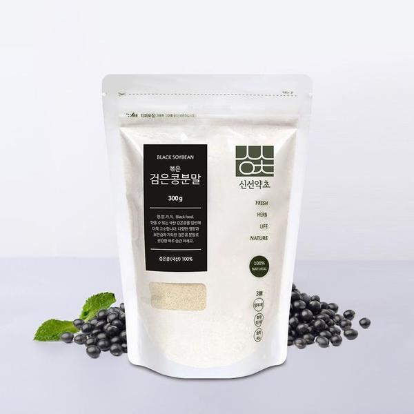 신선약초 국산 볶은 검은콩가루 300g 분말 쉐이크 선식 서리태 콩물 (S10455816)