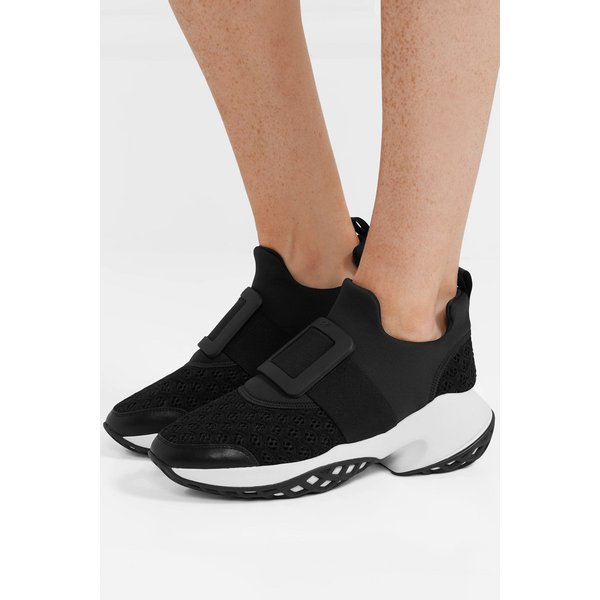 비브 런 메쉬 가죽 스니커즈 17957409489837139