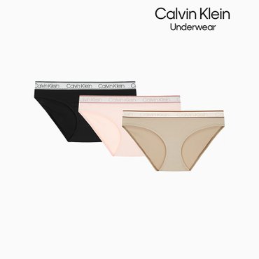 Calvin Klein Underwear 여성 크로매틱 비키니 3PK QP2485O-IL3