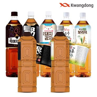 광동 [무료배송] 광동 차음료 1.5L 2종 골라담기 6+6 (옥수수수염차, 헛개차, 밀싹보리차, 돼지감자차)