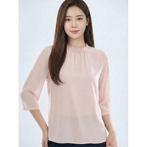 여성 넥스모킹 7부 소매 티블라우스 ALTRN5246 403_P365805843