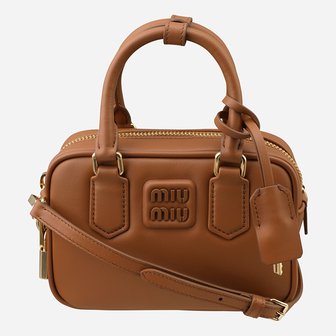 미우미우 [시흥점] 6S 5BB123 ACR3 F0046 아르카디 레더 토트백 코냑