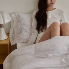 로지아일렛 레이스 차렵이불(SS이불베개패드세트)