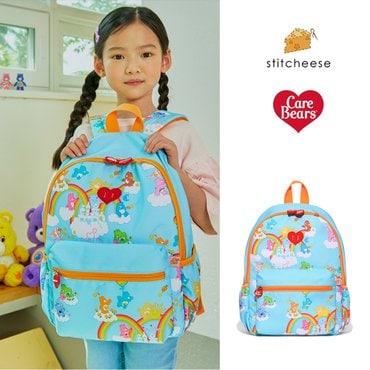 키즈스퀘어 [케어베어X스티치즈] 클라우드 백팩 블루 ST1068 - 27x37x11(cm)