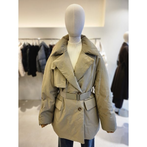 [여주점] [JJ 지고트] 여성 구스다운 칼라넥 벨티드 패딩 점퍼 GRBA2PD311