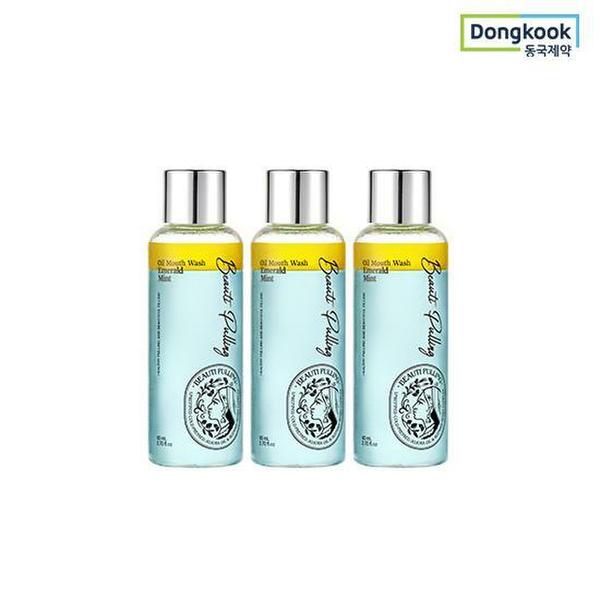동국제약 뷰티풀링 오일 가글 80ml 3개 (에메랄드민트/파인포레스트/루이보스엣선셋/혼합형)