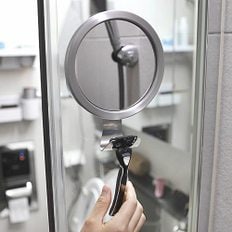 붙이는 욕실 면도경 김서림 방지 샤워부스 세면대 부착형 거울