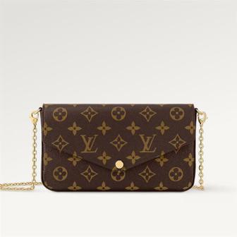 LOUIS VUITTON 모노그램 체인 파우치 숄더백 M81896 M61276