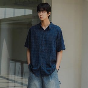 시티보이 레귤러핏 체크 하프 셔츠 DLX2913 (3 COLOR)
